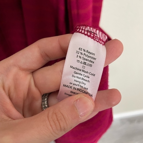 Lularoe Red Stripe Duster Cardigan Small - Picture 4 of 6